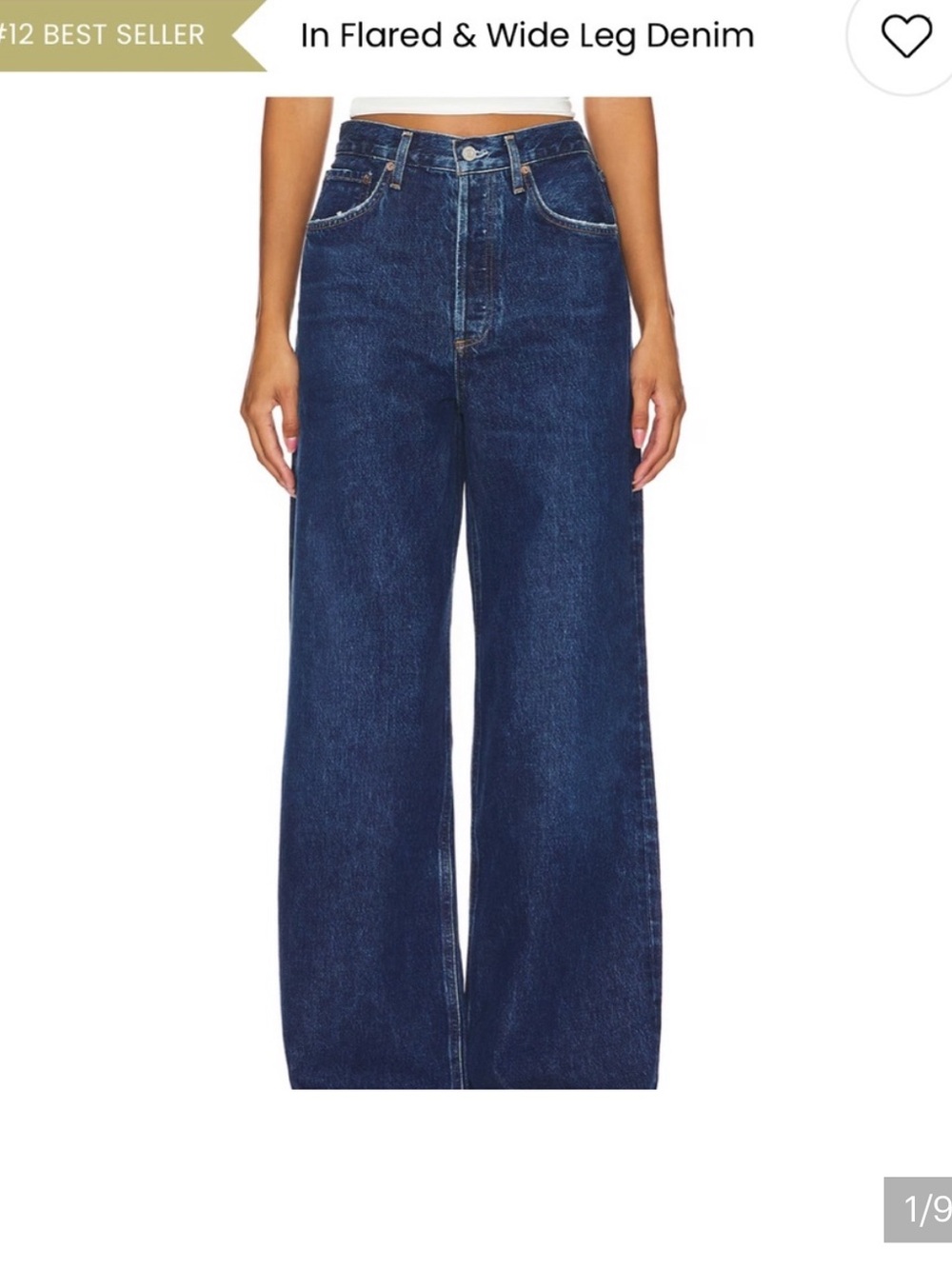 Agolde Wide Leg Jeans - Color Enamour